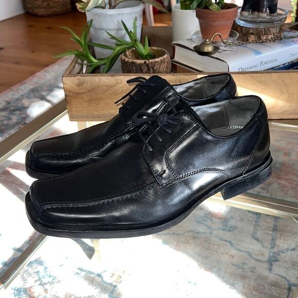 Kenneth Cole New York Black Leather Dress Shoes- Size 9 - Picture 1 of 10